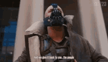 Bane For The People GIF - Bane For The People Give It To You GIFs