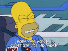 The Simpsons Homer Simpson GIF - The Simpsons Homer Simpson Popeye GIFs