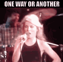 One Way Or Another Blondie GIF - One Way Or Another Blondie Deborah Harry GIFs