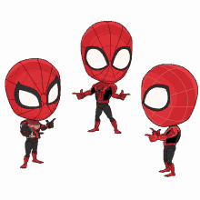 pointing to each other spider man spider man no way home you and you spider man trio