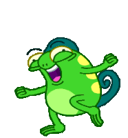 Happy Lizard Sticker - Happy Lizard Chameleon Stickers
