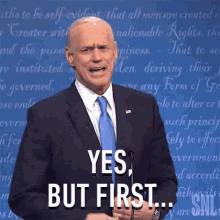 yes but first joe biden jim carrey saturday night live first and foremost