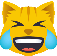 Tears Of Joy Cat Sticker - Tears Of Joy Cat Joypixels Stickers