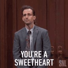 Youre A Sweetheart Saturday Night Live GIF - Youre A Sweetheart Saturday Night Live Sweet GIFs