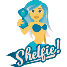 shelfie mermaid life joypixels selfie lets take a selfie