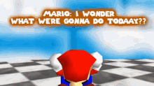 Smg4 Mario GIF - Smg4 Mario I Wonder What Were Gonna Do Today GIFs