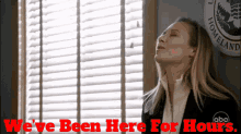 Maya Bishop Weve Been Here For Hours GIF - Maya Bishop Weve Been Here For Hours We Have Been Here For Hours GIFs