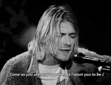 Kurt Cobain Nirvana GIF - Kurt Cobain Nirvana Sing GIFs