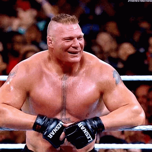 Resultados  WWE RAW 294 desde Barcelona Brock-lesnar-laugh