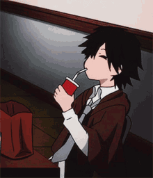 Anime Boy GIF - Anime Boy Drink GIFs