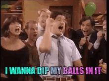 Reaction I Wanna Dip My Balls In It GIF - Reaction I Wanna Dip My Balls In It Balls GIFs
