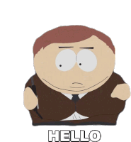Hello Eric Cartman Sticker - Hello Eric Cartman South Park Stickers
