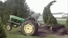 Tractor Pulling Tree GIF - Tractor Pulling Pulling Tree GIFs