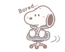 snoopy bored
