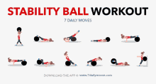 bodyweight workout fitness move stability ball workout