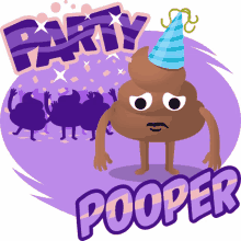 party pooper happy poo joypixels uninvited outcast
