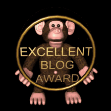 excellent blog award blog prize trophy reward commendation for blog