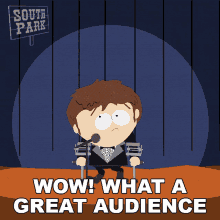 What A Great Audience Jimmy Valmer GIF - What A Great Audience Jimmy Valmer South Park GIFs