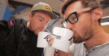 Drinking Coffee Mugs GIF - Drinking Coffee Mugs Cups GIFs