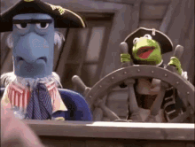 Muppet Treasure Island Singing GIF - Muppet Treasure Island Singing Kermit GIFs