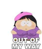 Out Of My Way Eric Cartman Sticker - Out Of My Way Eric Cartman South Park Stickers
