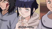 naruto anime hinata good luck kawaii