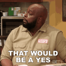 That Would Be A Yes Terry Carson GIF - That Would Be A Yes Terry Carson Thats A Yes GIFs