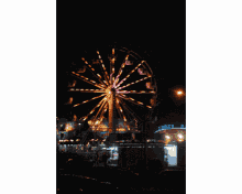 ferris wheel lights night move amusement ride