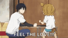 anime love lets party feel the love throw