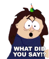 What Did You Say Veronica Crabtree Sticker - What Did You Say Veronica Crabtree South Park Stickers