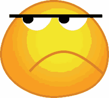 Grumpy Face Bbm Dp GIF - Emoji Frown Grumpy GIFs