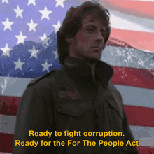 Ready To Fight Corruption Ready For The For The People People Act GIF - Ready To Fight Corruption Ready For The For The People People Act Rambo GIFs