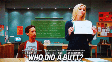 Who Did A Butt? - Community GIF - Butt Psychology Britta Perry GIFs