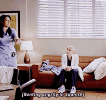 Greys Anatomy Callie Torres GIF - Greys Anatomy Callie Torres Ranting Angrily In Spanish GIFs