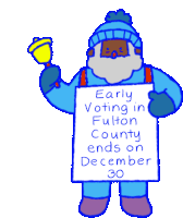 Early Voting Ends Voting In Georgia Sticker - Early Voting Ends Voting In Georgia Georgia Stickers