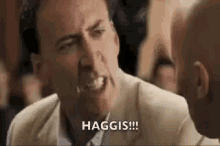 Nicolas Cage Saying Haggis!! GIF - Nicolas Cage Haggis GIFs