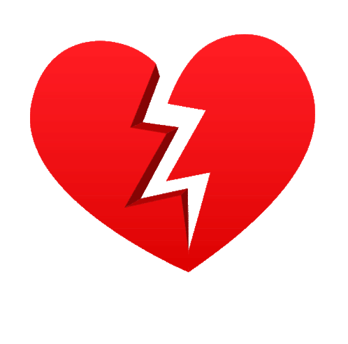 Broken Heart Joypixels Sticker - Broken Heart Joypixels Heartbreak Stickers