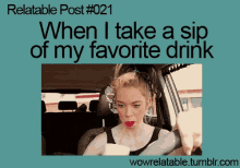 Funny Sip GIF - Funny Sip Favorite Drink GIFs