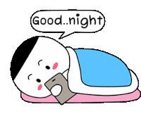 Good Night Red Cheeks Sticker - Good Night Red Cheeks Sleeping Stickers