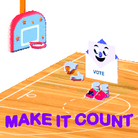 Make It Count Your Vote Counts Sticker - Make It Count Your Vote Counts Your Vote Matters Stickers