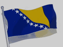 Bosnia And Herzegovina Flag GIF - Bosnia And Herzegovina Bosnia Flag GIFs