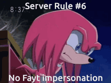 server rule rule64 knuckles meme