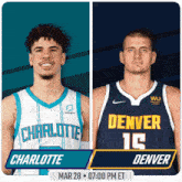 Charlotte Hornets Vs. Denver Nuggets Pre Game GIF - Nba Basketball Nba 2021 GIFs