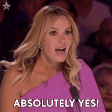 Absolutely Yes Amanda Holden GIF - Absolutely Yes Amanda Holden Britains Got Talent GIFs