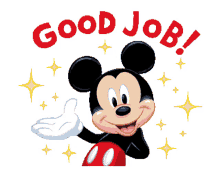 Mickey Mouse Good Job GIF - Mickey Mouse Good Job Nice Work GIFs