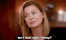 Greys Anatomy Meredith Grey GIF - Greys Anatomy Meredith Grey Isnt That Right Penny GIFs