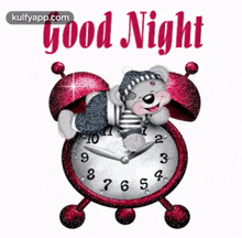 Good Night With Alarm.Gif GIF - Good Night With Alarm Good Night Wishes Good Night Greeting GIFs