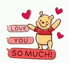 Winnie The Pooh I Love You GIF - Winnie The Pooh I Love You GIFs