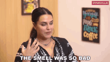 The Smell Was So Bad Neha Dhupia GIF - The Smell Was So Bad Neha Dhupia Pinkvilla GIFs