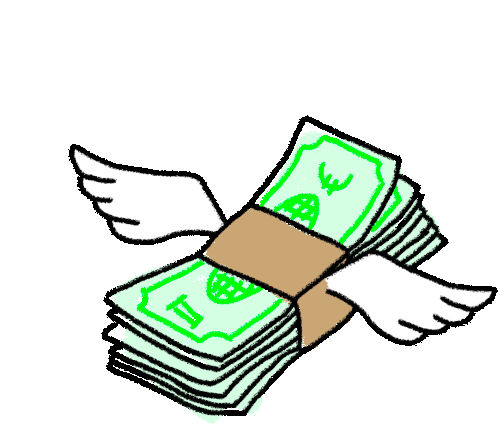 flying money